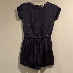 Crewcuts Navy and Red Romper
